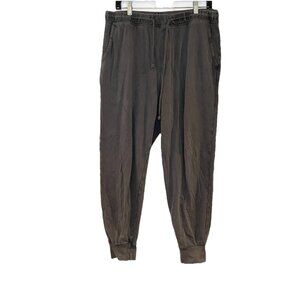Aerie Womens Sunrise Terry Jogger Sweatpants Drawstring Gray Cotton Size M